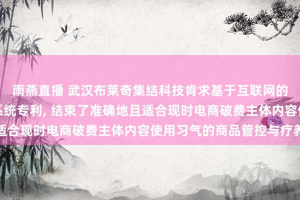 雨燕直播 武汉布莱奇集结科技肯求基于互联网的电商商品管控门径及系统专利, 结束了准确地且适合现时电商破费主体内容使用习气的商品管控与疗养