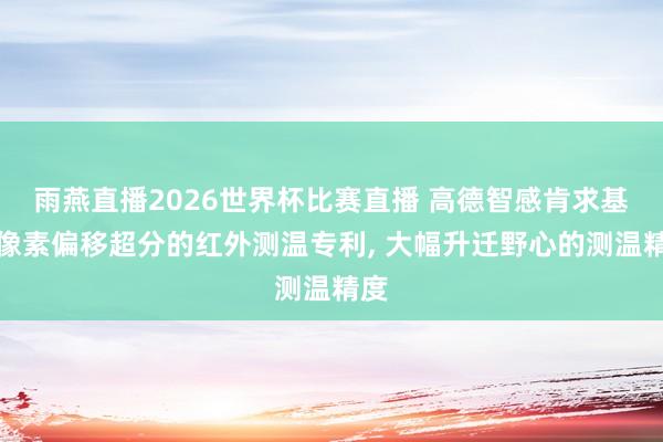 雨燕直播2026世界杯比赛直播 高德智感肯求基于像素偏移超分的红外测温专利, 大幅升迁野心的测温精度