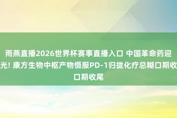 雨燕直播2026世界杯赛事直播入口 中国革命药迎高光! 康方生物中枢产物慑服PD-1归拢化疗总糊口期收尾