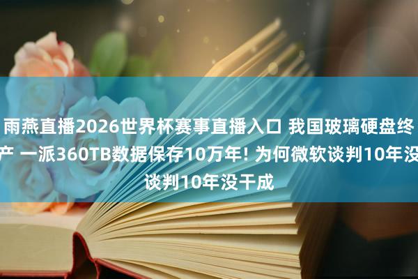 雨燕直播2026世界杯赛事直播入口 我国玻璃硬盘终了量产 一派360TB数据保存10万年! 为何微软谈判10年没干成