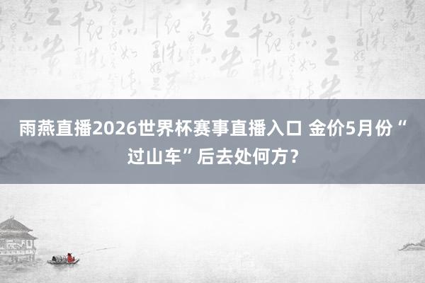 雨燕直播2026世界杯赛事直播入口 金价5月份“过山车”后去处何方?